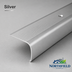 Aluminium Stair Nosing Bullnose Edge Trim Anti Slip Step Edging 35×45 mm 1M H28