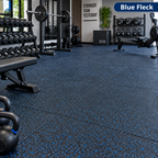 Heavy Duty Rubber Gym Floor Mat Tiles 1M x 1M Noise Reducing Anti Slip Flooring