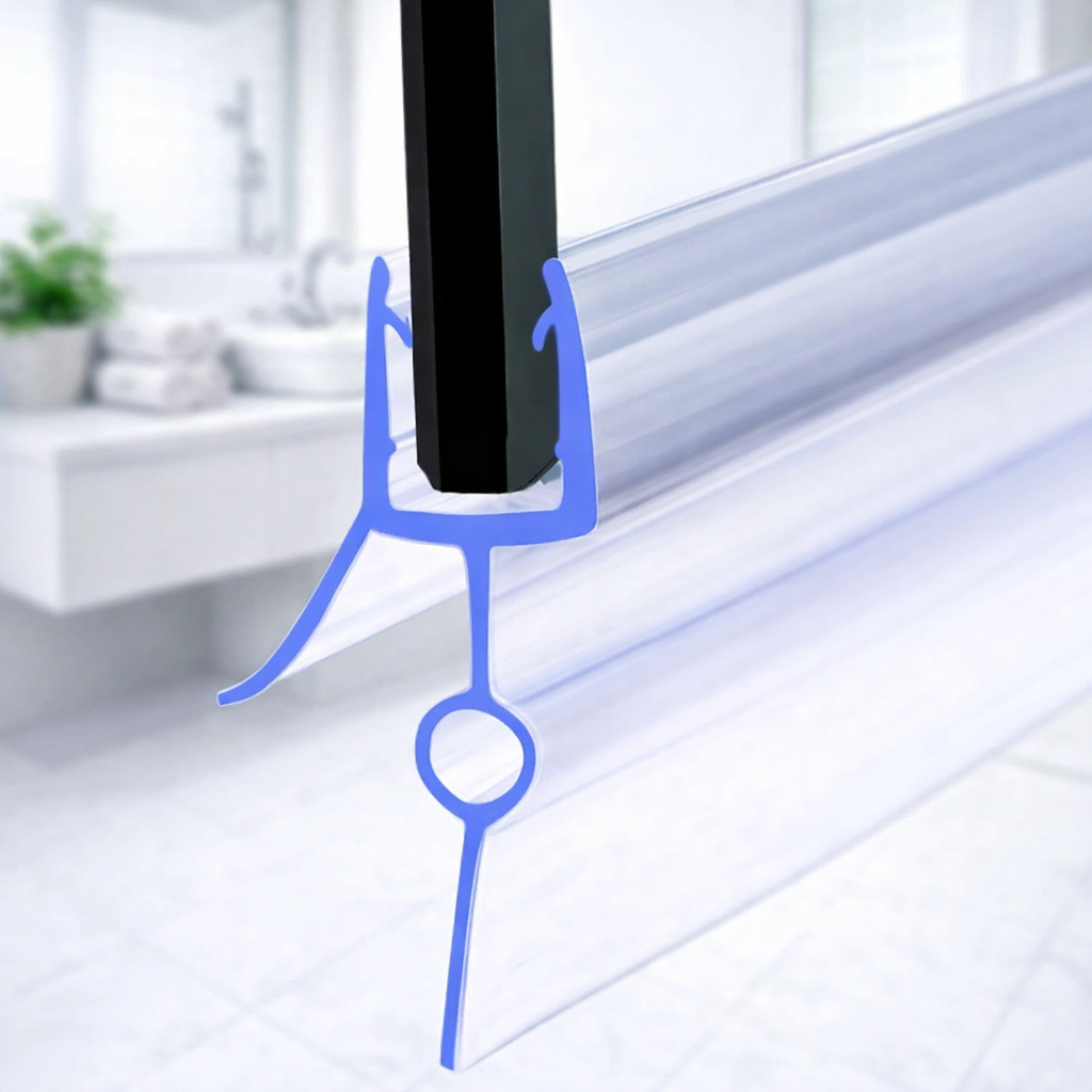 Shower Screen Rubber Bath Seal Door Strip Glass 4 -10mm Gap 7-23mm 900mm Long UK
