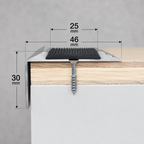 Anodised Aluminium Stair Nosing Edge Trim 120cm Step Edging Non Slip Stair Nose
