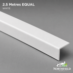 PVC Corner Angle Trim White 2.5M Plastic 90° L Shape Various Sizes Equal