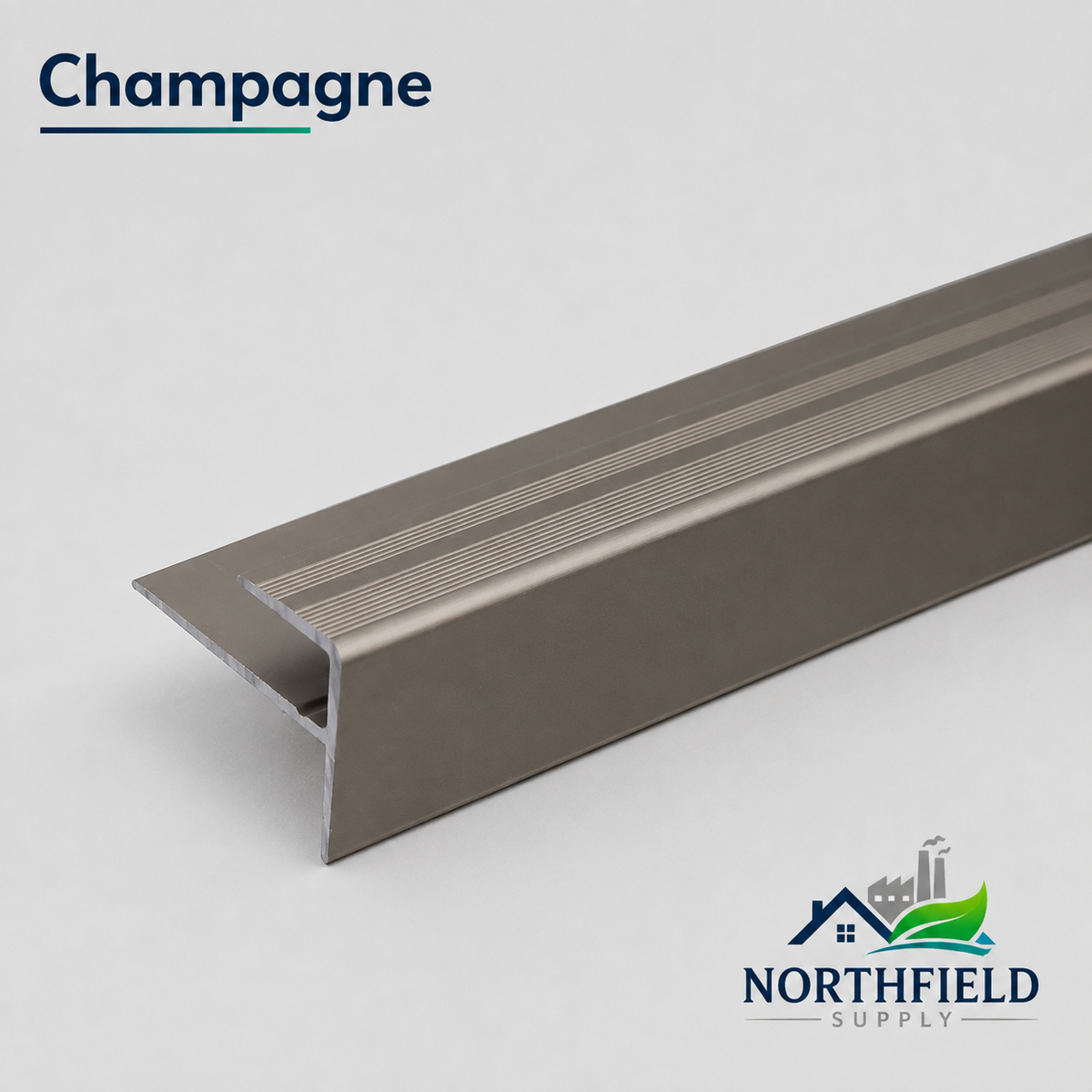 Aluminium Stair Nosing Edge Trim 900mm Step Edging for Laminate Carpet 16x23x8mm
