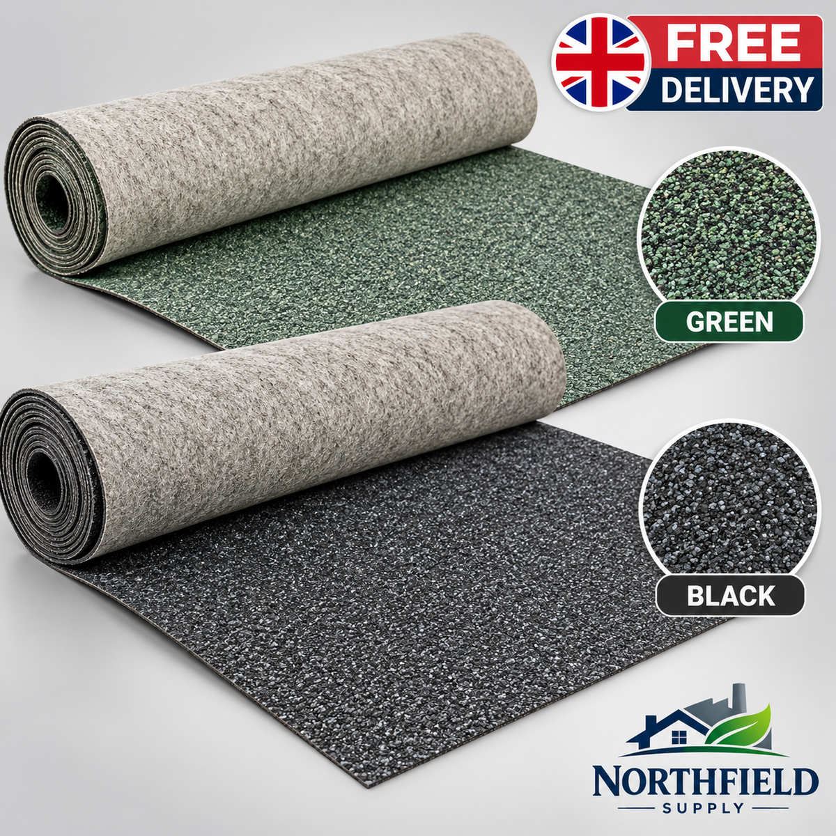 Heavy Duty Shed Roofing Felt Rolls 5m 8m 10m Garden Roof Felt with FREE Nails