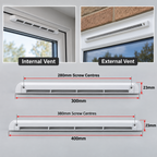 Trickle Vents for UPVC Windows Premium Slot Vent Window Ventilation 300-400mm