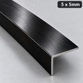 Aluminium Angle Trim 1M Brushed Matt L Profile Black Gold Grey Equal Unequal