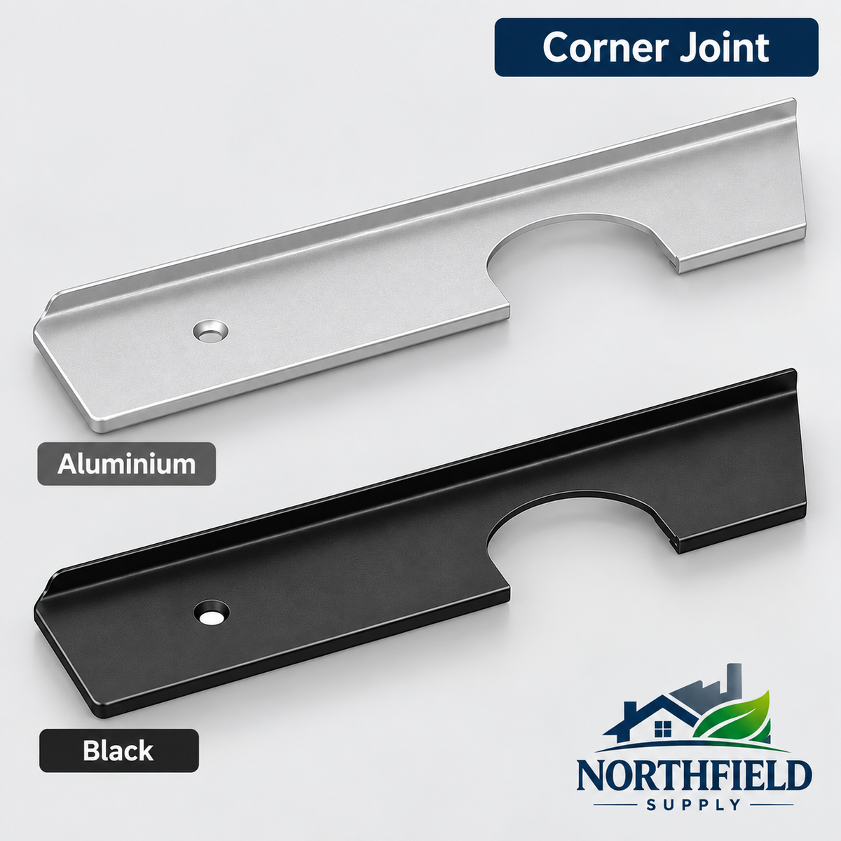 40mm Kitchen Worktop Joint Strips Edge Trim End Cap Corner Straight Joining Bar