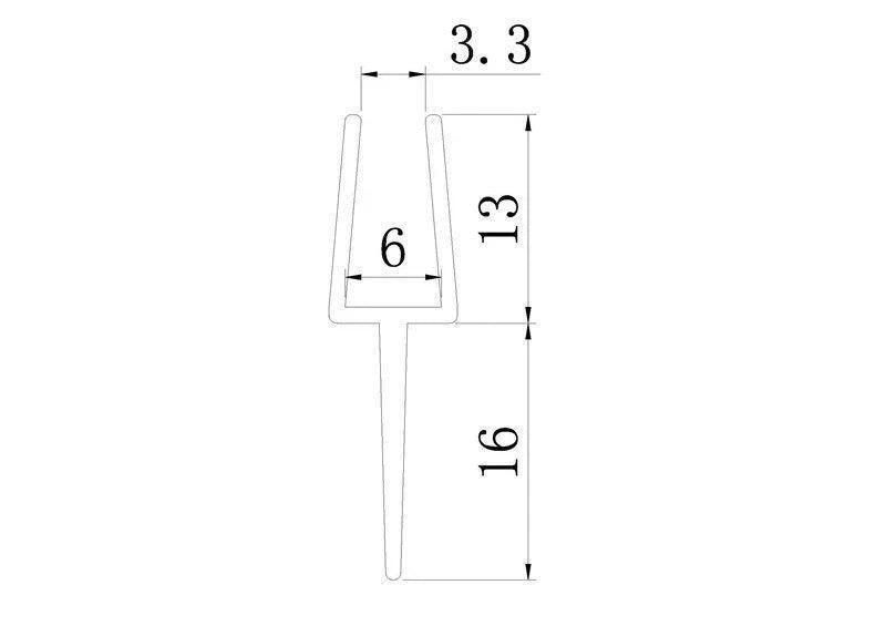 Shower Screen Rubber Bath Seal Door Strip Glass 4 -10mm Gap 7-23mm 900mm Long UK