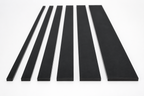 PVC Flat Bar Strip 1M Rigid Plastic Trim White Black Anthracite Various Sizes