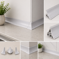 Kitchen Worktop Profile Strip Splashback Edging Trim PVC Seal 3m 23x23mm