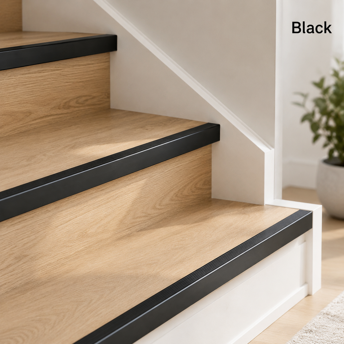 Anodised Aluminium Anti-Slip Stair Nosing Edge Trim A30 900 x 19.5x20mm