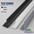 PVC Corner Angle Trim 2.5M 90° Plastic Edge Protector Rigid Corner Cover Strip