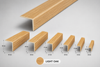 PVC Wood Effect Corner Trim 1M 90° Angle Edging Plastic Profile Various Sizes